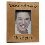 Nouna and Nouno (Godmother and Godfather) Greek Picture Frames in English - Kantyli.com  - Custom Greek Gifts - Δώρα στα Ελληνικά