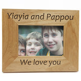 Yiayia and Pappou (Grandmother and Grandfather) Greek Picture Frames in English - Kantyli.com  - Custom Greek Gifts - Δώρα στα Ελληνικά