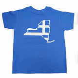 New York New York State Map Greek Flag T-Shirt - Kantyli.com  - Custom Greek Gifts - Δώρα στα Ελληνικά