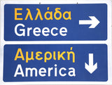 greeve and america road sign souvenir 
