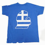 Detriot Michigan State Map Greek Flag T-Shirt - Kantyli.com  - Custom Greek Gifts - Δώρα στα Ελληνικά