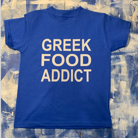Greek Food Addict T-Shirt Kantyli.com - Custom Greek Gifts - Δώρα στα Ελληνικά